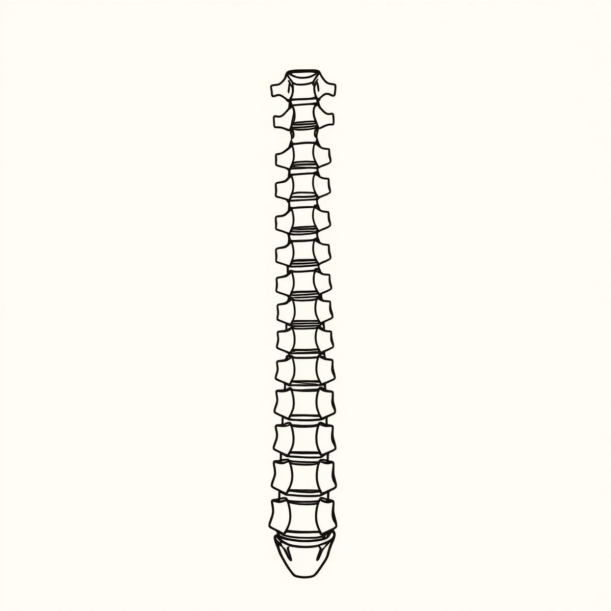 Illustration of a human spine